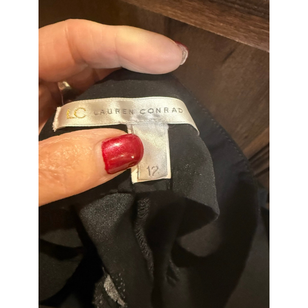 Women's LC Lauren Conrad Black Trousers Size 12 - Picture 11 of 13